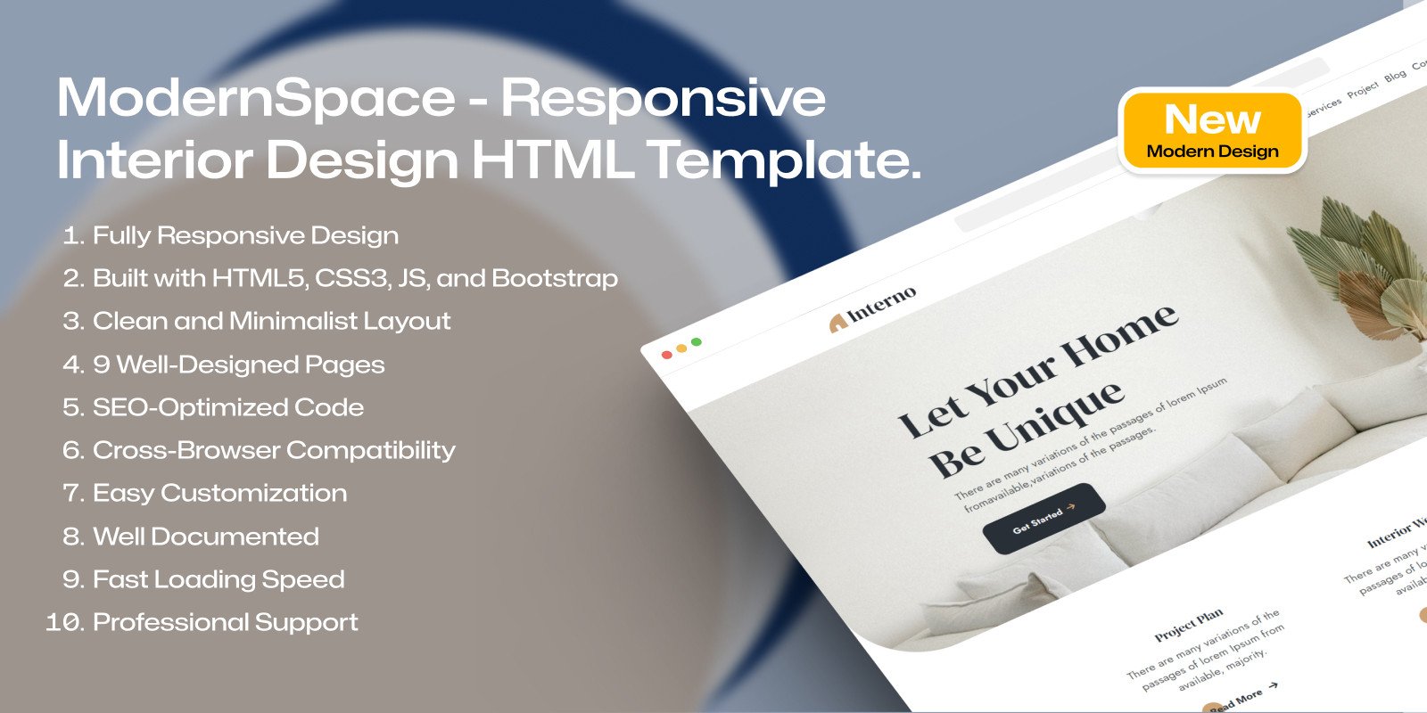 Interior Design HTML Template
