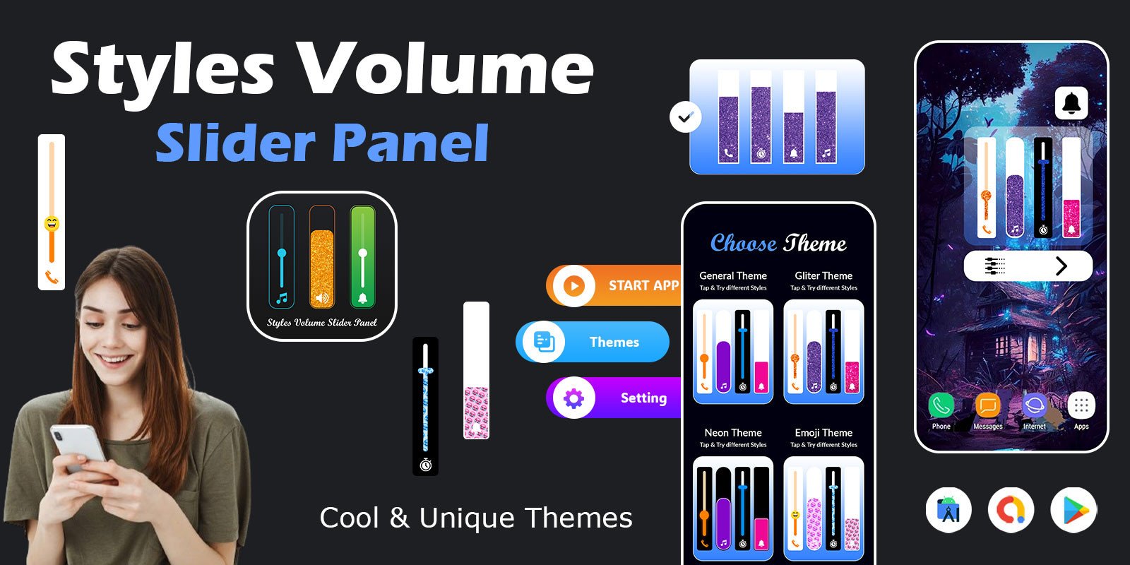 Styles Volume Slider Panel – Android App Source Co
