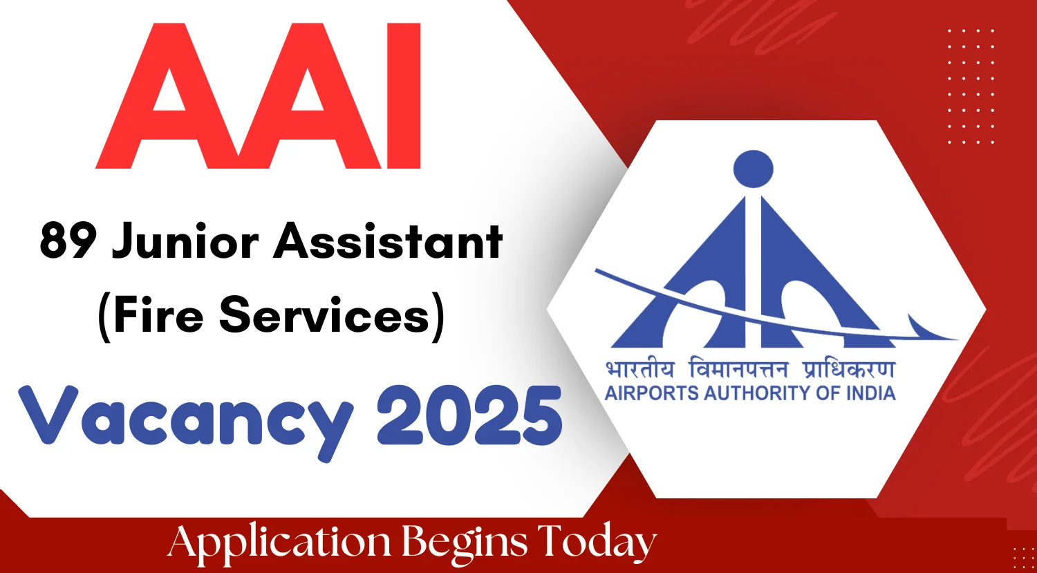Airport Authority of India AAI Junior Assistant Fire Service Apply Online for 89 Post
