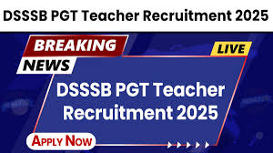 DSSSB PGT Teacher Recruitment