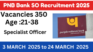 PNB Specialist Officer SO